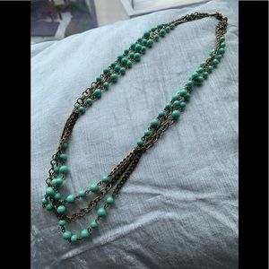 J. Crew Jade Green Necklace
